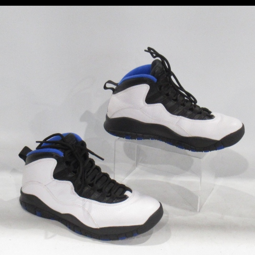 Air Jordan Retro 10 Orlando White, Blue & Black - Picture 7 of 10